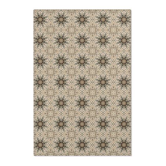 Desert Suns Area Rug – Boho Sunburst Southwestern Earth-Tone Living Room Carpet