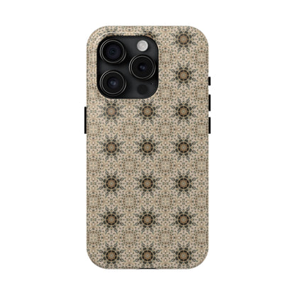Desert Suns Phone Case – Boho Neutral Sun Pattern, Beige Aesthetic Protective Case for iPhone & Android