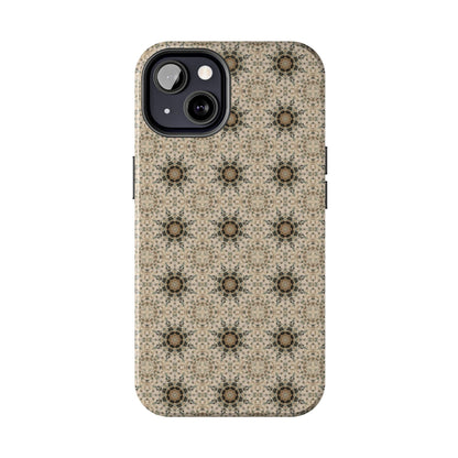 Desert Suns Phone Case – Boho Neutral Sun Pattern, Beige Aesthetic Protective Case for iPhone & Android