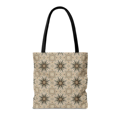 Desert Suns Tote Bag – Boho Desert Sun Pattern, Southwestern Earth-Tone Minimalist Carryall