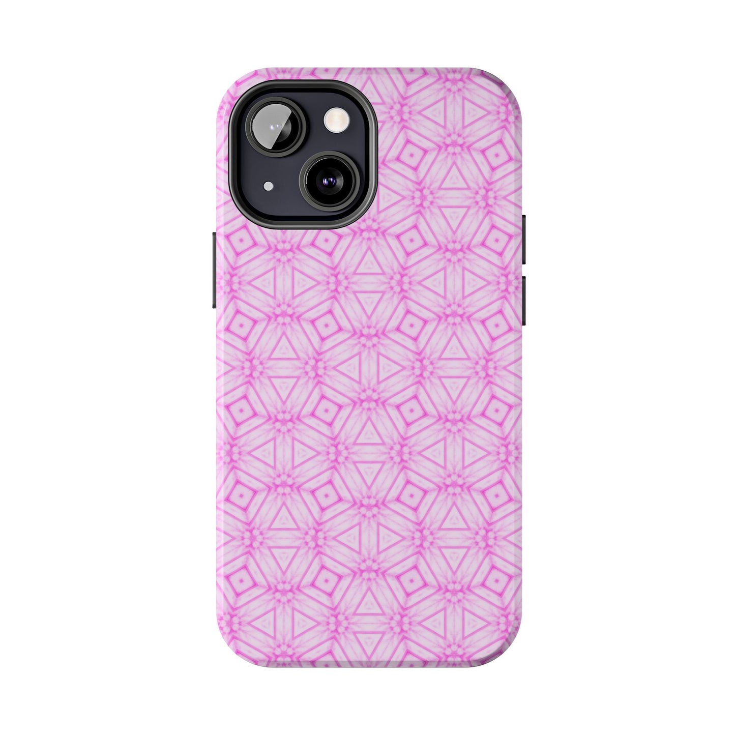 Cherry Blossom Patchwork Tough Case – Sakura Floral Pink Spring Floral Pattern Phone Case for Samsung Galaxy and iPhone