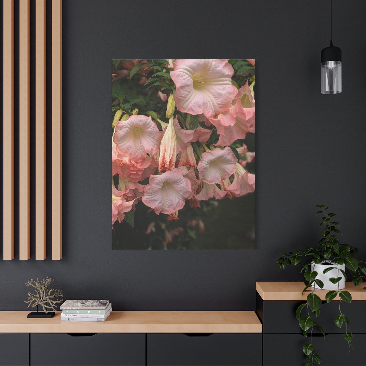 Angels in the Garden Canvas Wall Art - Vibrant Floral Design Nature Photography Decor