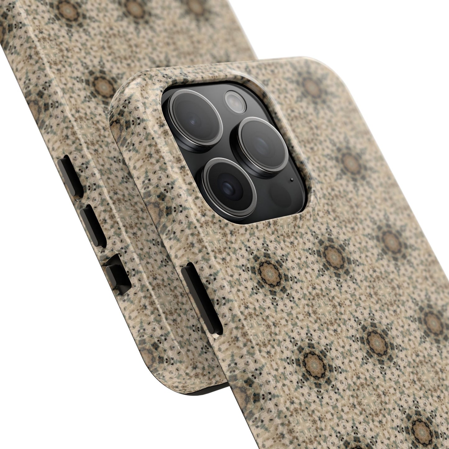 Desert Suns Phone Case – Boho Neutral Sun Pattern, Beige Aesthetic Protective Case for iPhone & Android