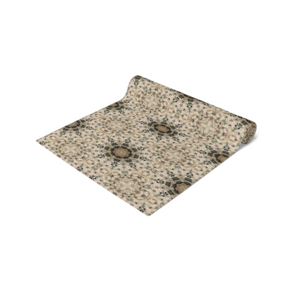 Desert Suns Table Runner – Boho Cotton Dining Decor, Southwestern Sunburst Centerpiece