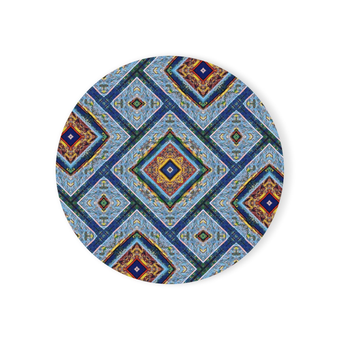 Artistic Cork Back Coaster - Decorative Home Accessory for Gifts