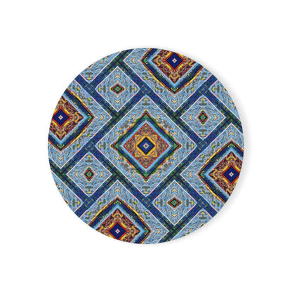 Artistic Cork Back Coaster - Decorative Home Accessory for Gifts