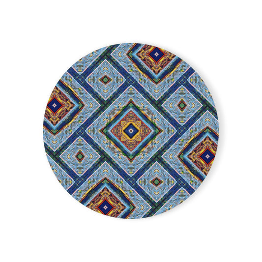 Artistic Cork Back Coaster - Decorative Home Accessory for Gifts