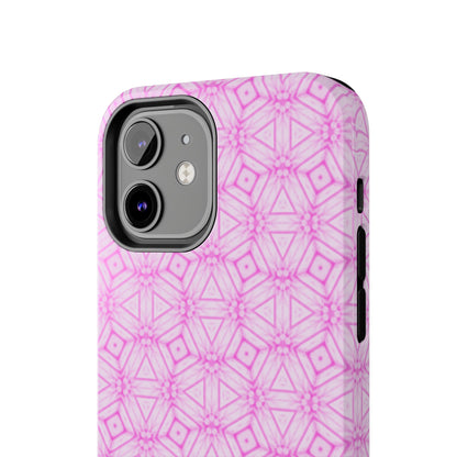 Cherry Blossom Patchwork Tough Case – Sakura Floral Pink Spring Floral Pattern Phone Case for Samsung Galaxy and iPhone