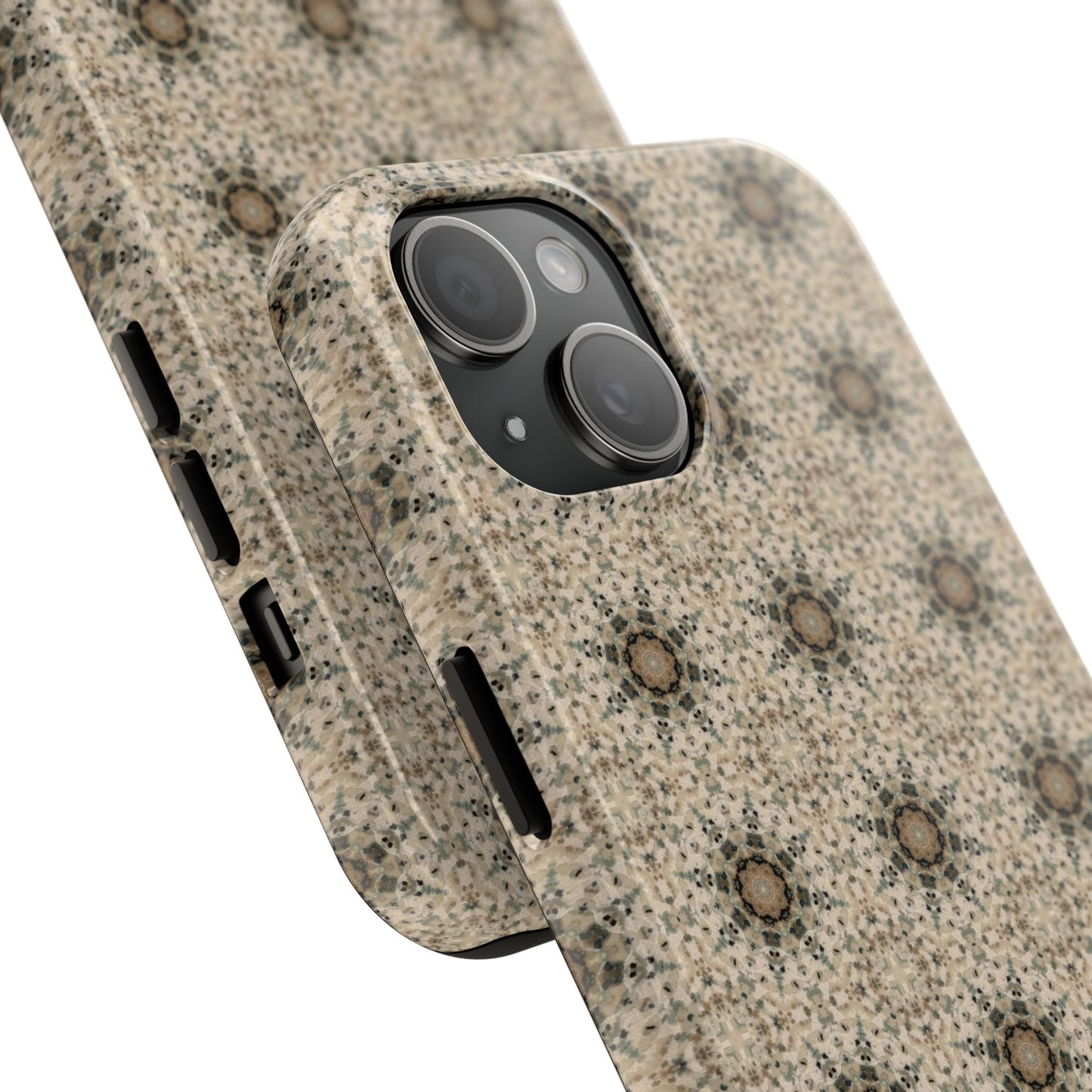 Desert Suns Phone Case – Boho Neutral Sun Pattern, Beige Aesthetic Protective Case for iPhone & Android