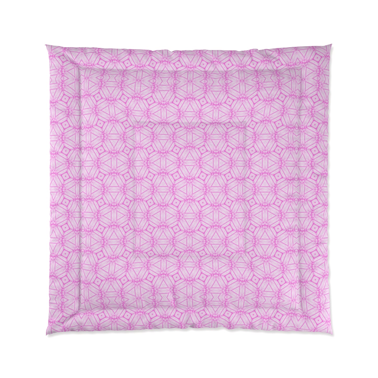 Cherry Blossom Patchwork Comforter - Queen Sakura Floral Bedding, Japanese Cherry Blossom Design