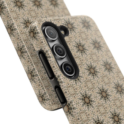 Desert Suns Phone Case – Boho Neutral Sun Pattern, Beige Aesthetic Protective Case for iPhone & Android