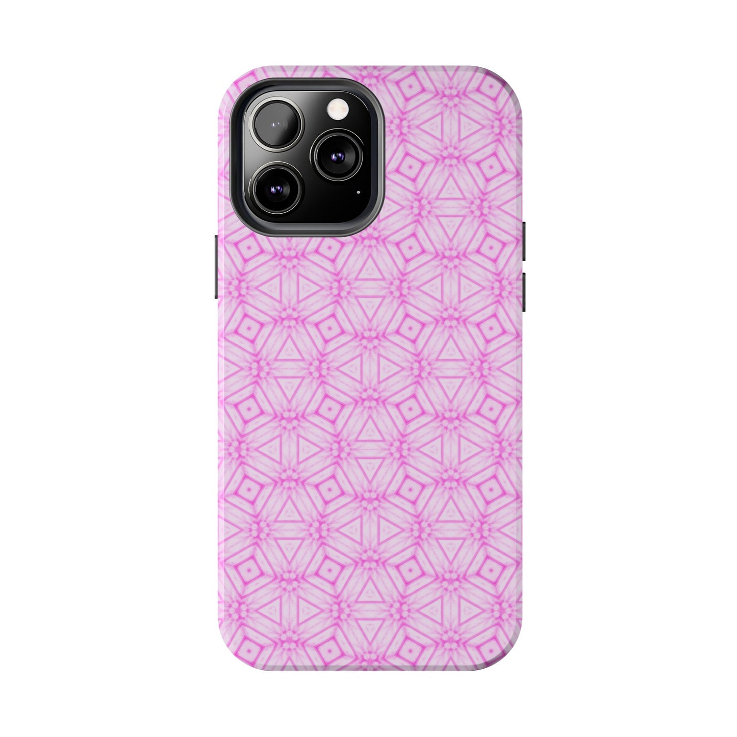 Cherry Blossom Patchwork Tough Case – Sakura Floral Pink Spring Floral Pattern Phone Case for Samsung Galaxy and iPhone