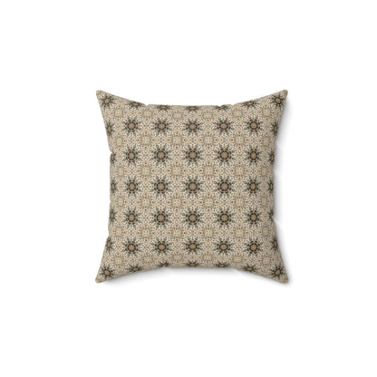 Desert Suns Square Pillow – Boho Desert Sun Throw Pillow, Southwestern Modern Decor Accent
