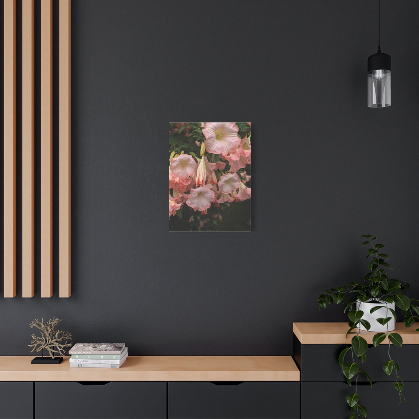 Angels in the Garden Canvas Wall Art - Vibrant Floral Design Nature Photography Decor