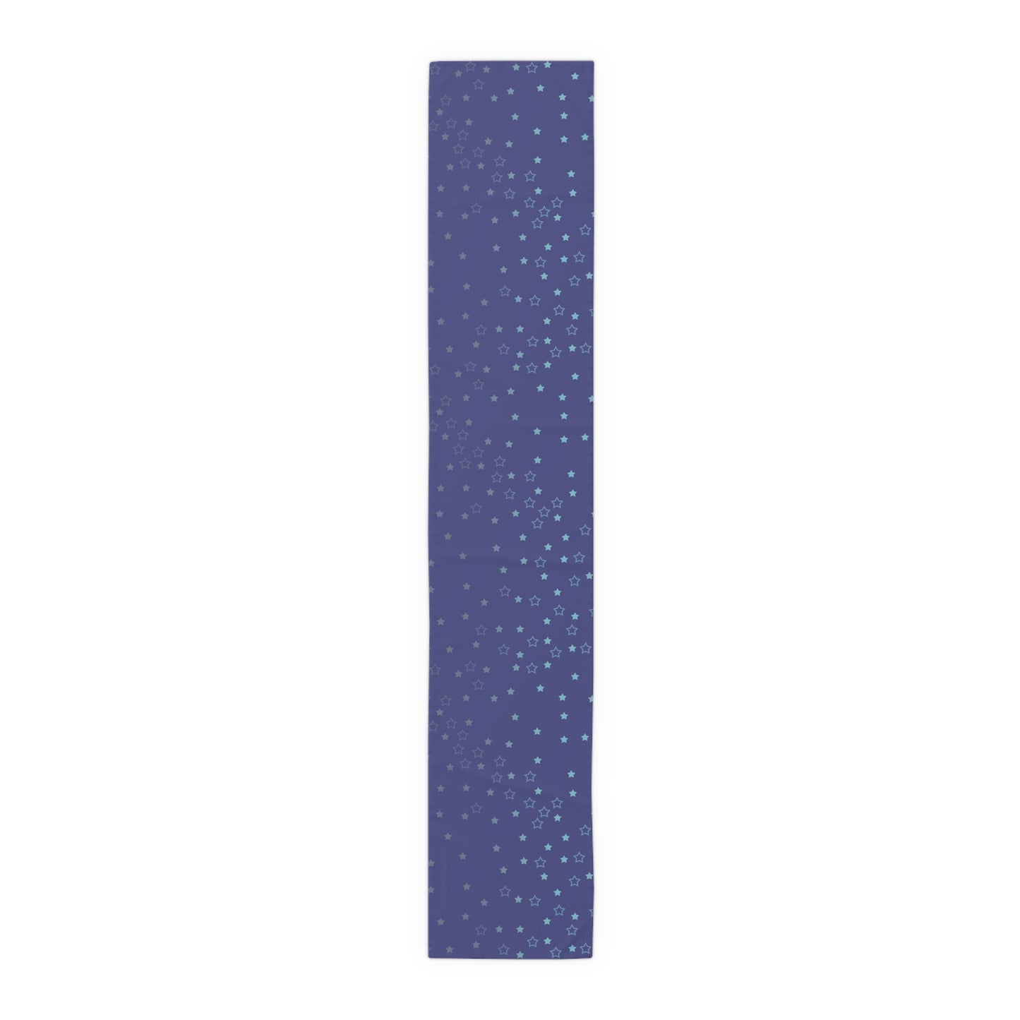 Blue Starfall Table Runner – Celestial Night Sky Decor, Blue Star Table Accent for Dining or Events