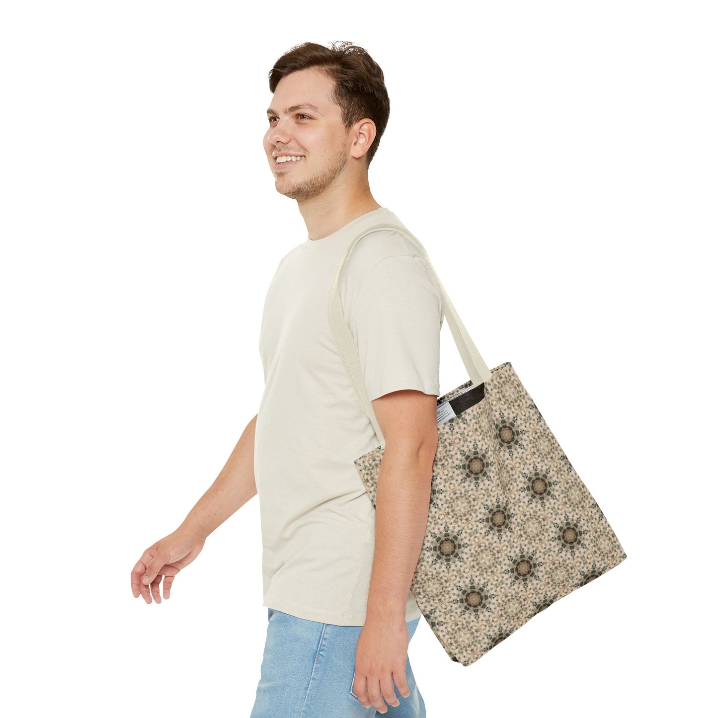 Desert Suns Tote Bag – Boho Desert Sun Pattern, Southwestern Earth-Tone Minimalist Carryall