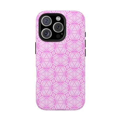Cherry Blossom Patchwork Tough Case – Sakura Floral Pink Spring Floral Pattern Phone Case for Samsung Galaxy and iPhone