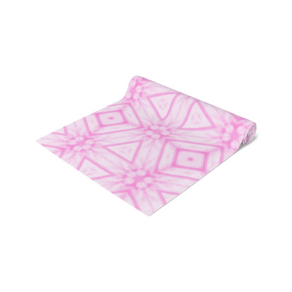 Cherry Blossom Patchwork Table Runner – Sakura Floral Spring Decor, Japanese Cherry Blossom Design