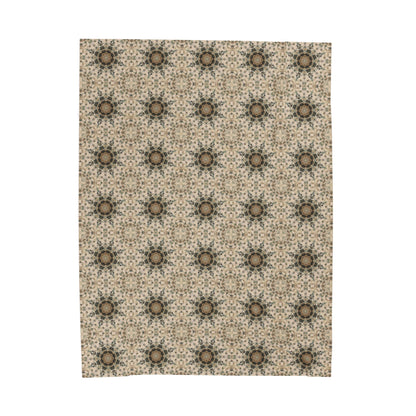 Desert Suns Velveteen Throw Blanket – Warm Southwest-Inspired Sun Pattern for Cozy Modern Homes