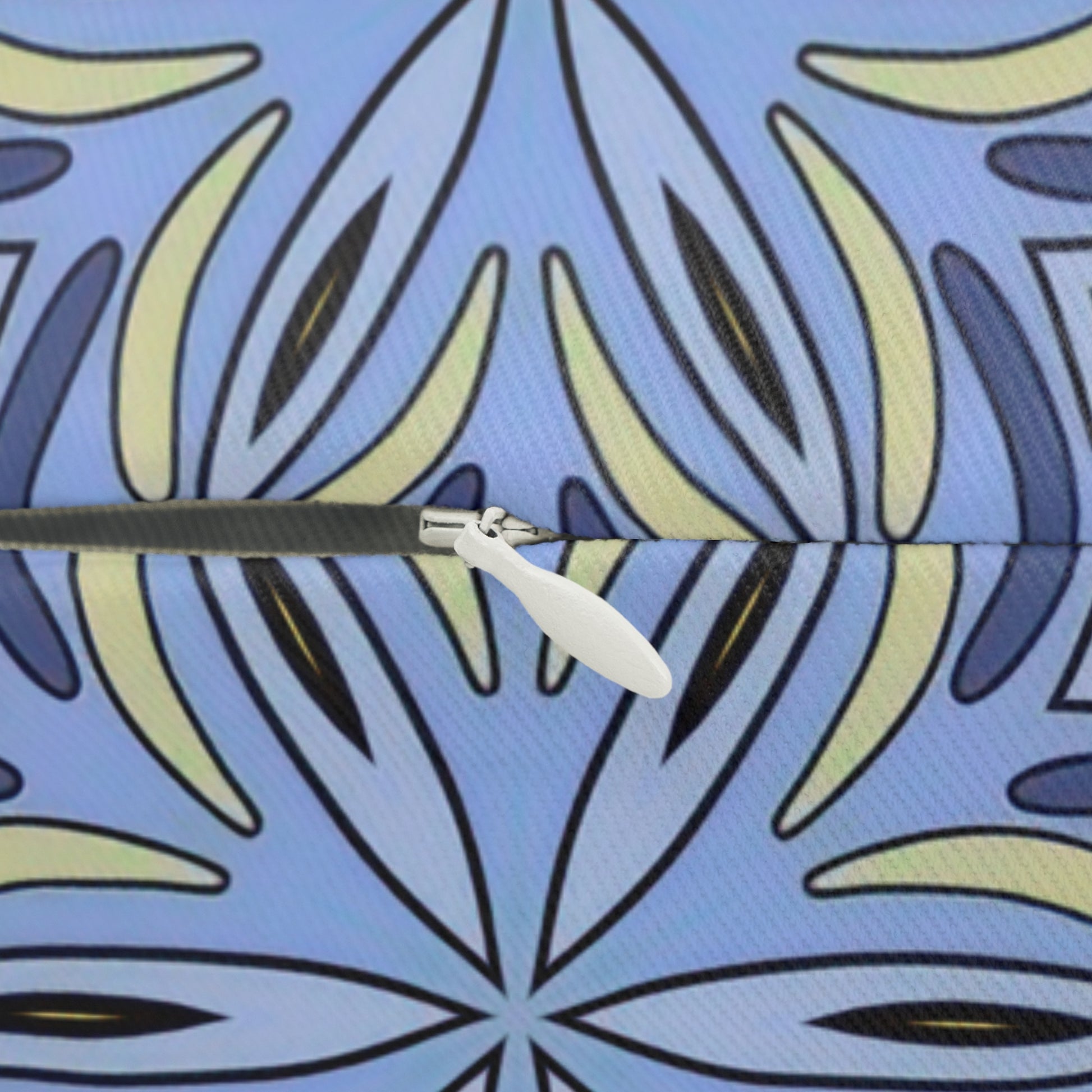 modern blue and yellow throw pillow for couch