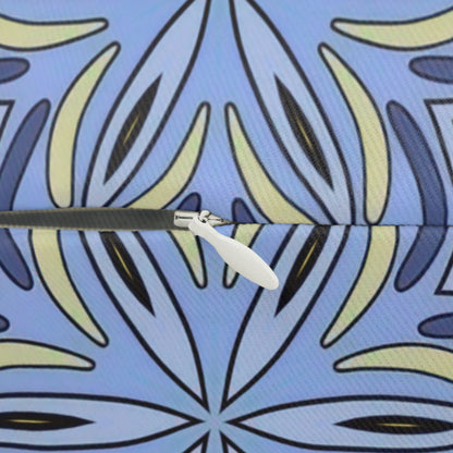 modern blue and yellow throw pillow for couch