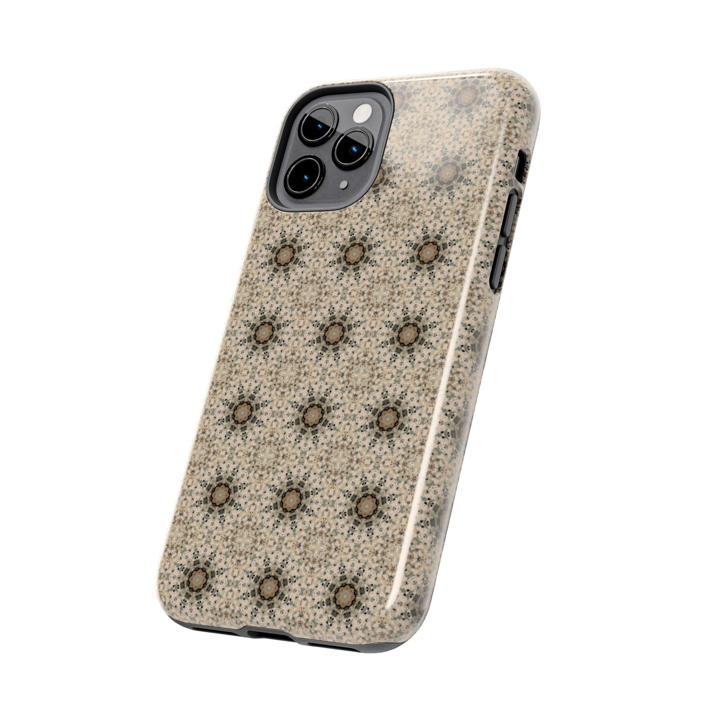 Desert Suns Phone Case – Boho Neutral Sun Pattern, Beige Aesthetic Protective Case for iPhone & Android