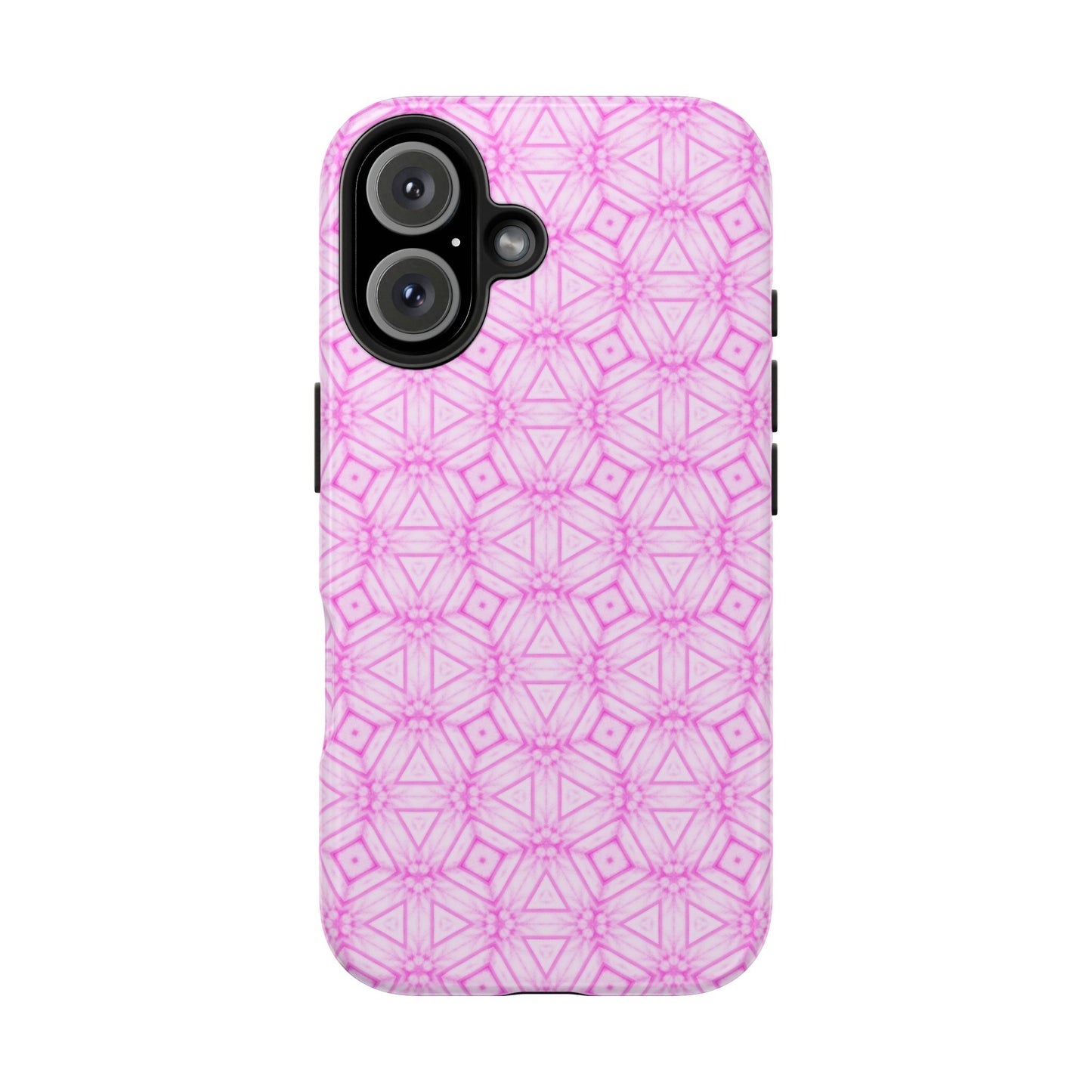 Cherry Blossom Patchwork Tough Case – Sakura Floral Pink Spring Floral Pattern Phone Case for Samsung Galaxy and iPhone