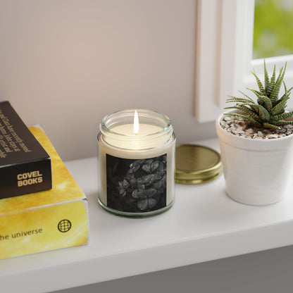 Geranium After a Light Rain Jar Candle – Botanical Photo Candle for Garden-Inspired Home Decor