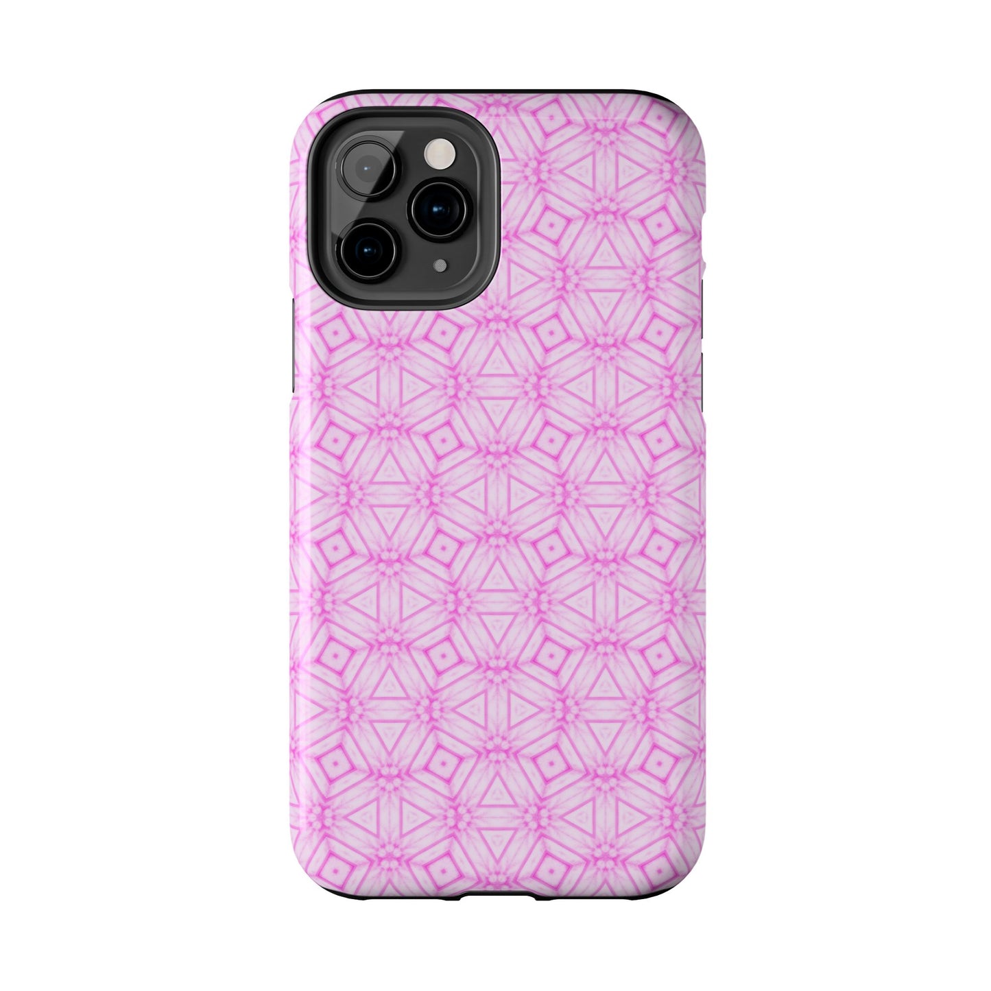 Cherry Blossom Patchwork Tough Case – Sakura Floral Pink Spring Floral Pattern Phone Case for Samsung Galaxy and iPhone