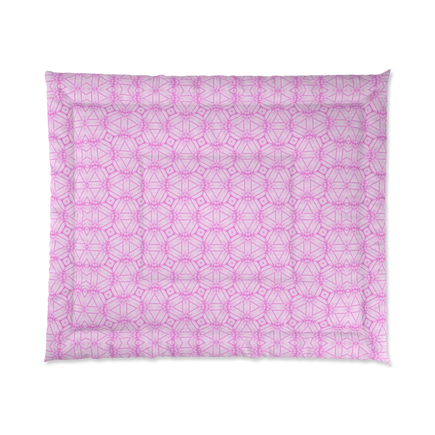 Cherry Blossom Patchwork Comforter - Queen Sakura Floral Bedding, Japanese Cherry Blossom Design