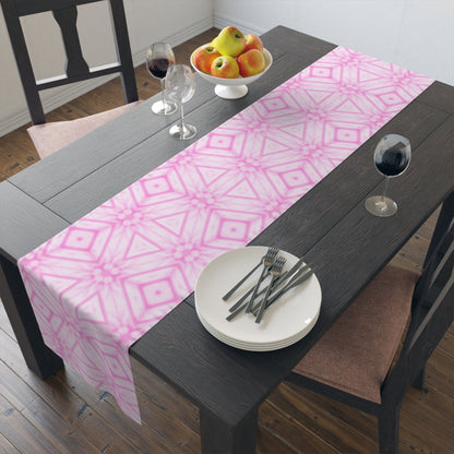 Cherry Blossom Patchwork Table Runner – Sakura Floral Spring Decor, Japanese Cherry Blossom Design