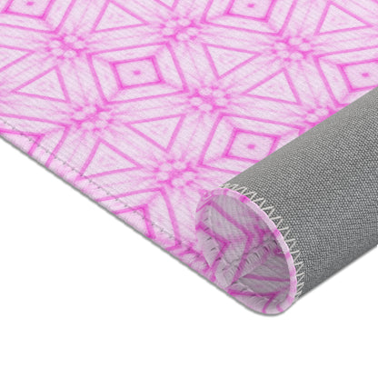 Cherry Blossom Patchwork Area Rug – Sakura Floral Pink Carpet, Japanese Cherry Blossom Design
