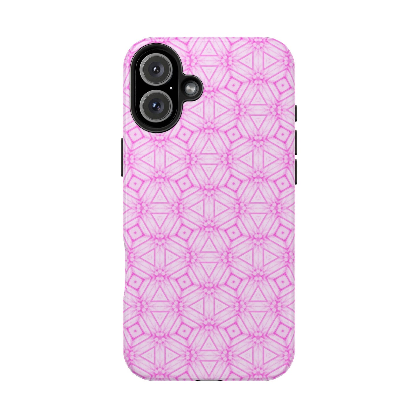 Cherry Blossom Patchwork Tough Case – Sakura Floral Pink Spring Floral Pattern Phone Case for Samsung Galaxy and iPhone