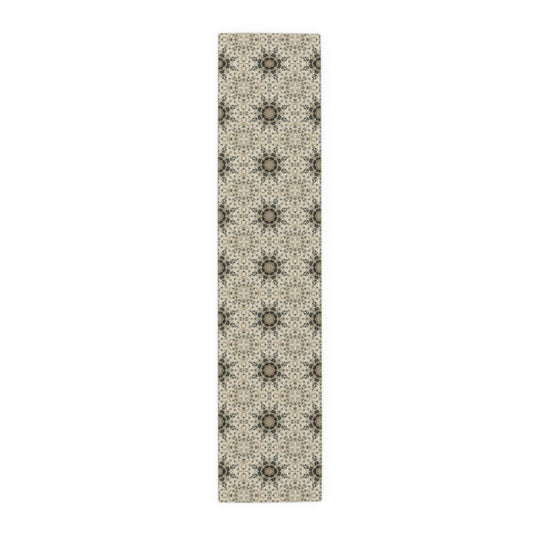 Desert Suns Table Runner – Boho Cotton Dining Decor, Southwestern Sunburst Centerpiece