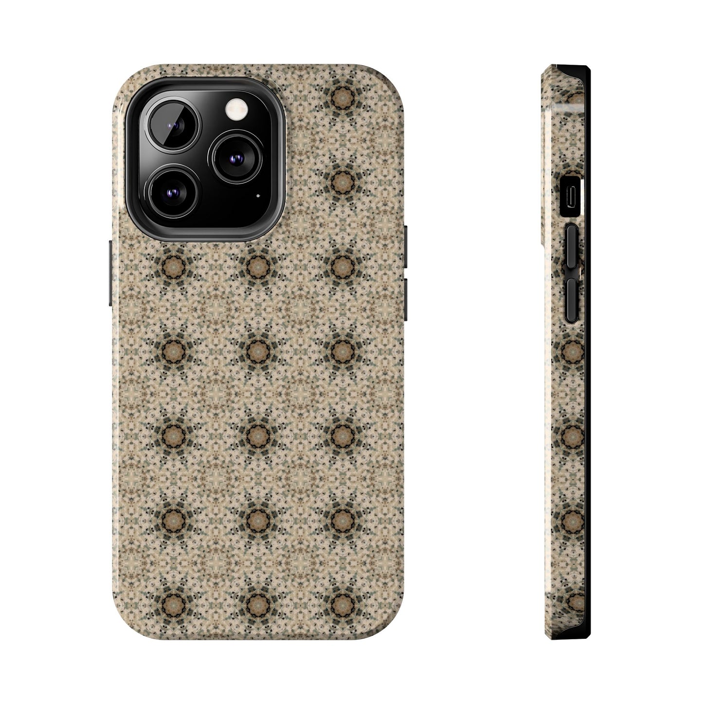 Desert Suns Phone Case – Boho Neutral Sun Pattern, Beige Aesthetic Protective Case for iPhone & Android