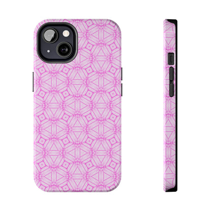 Cherry Blossom Patchwork Tough Case – Sakura Floral Pink Spring Floral Pattern Phone Case for Samsung Galaxy and iPhone