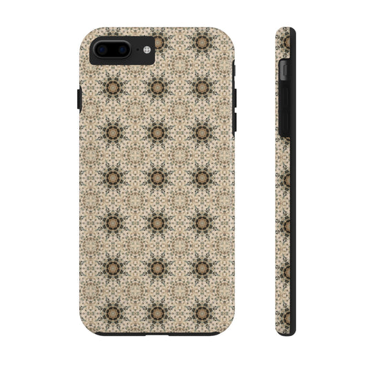 Desert Suns Phone Case – Boho Neutral Sun Pattern, Beige Aesthetic Protective Case for iPhone & Android
