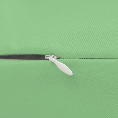 Minimalist Green Line Lumbar Pillow – Vertical Stripe Cushion for Modern or Scandinavian Decor