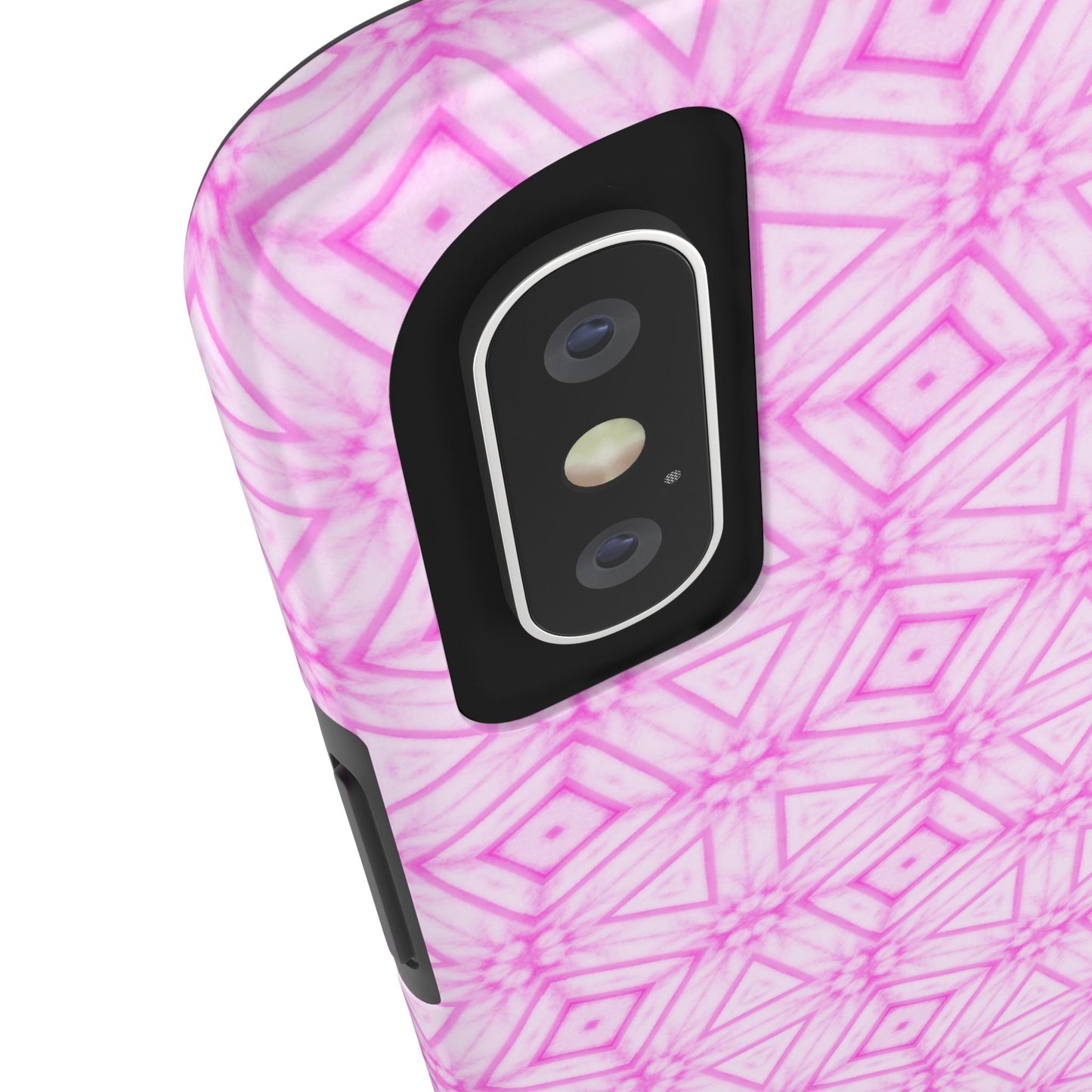 Cherry Blossom Patchwork Tough Case – Sakura Floral Pink Spring Floral Pattern Phone Case for Samsung Galaxy and iPhone