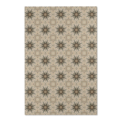 Desert Suns Area Rug – Boho Sunburst Southwestern Earth-Tone Living Room Carpet