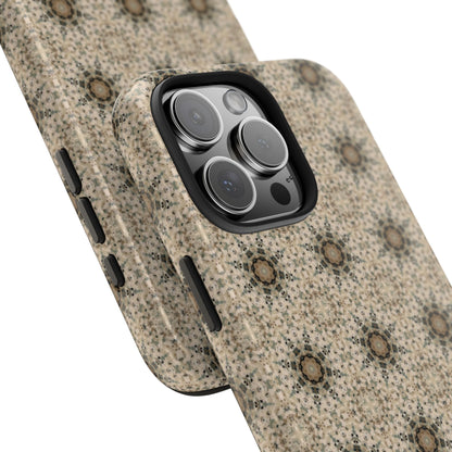 Desert Suns Phone Case – Boho Neutral Sun Pattern, Beige Aesthetic Protective Case for iPhone & Android