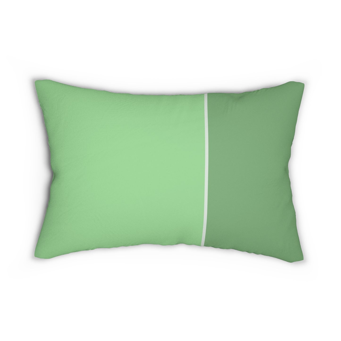Minimalist Green Line Lumbar Pillow – Vertical Stripe Cushion for Modern or Scandinavian Decor