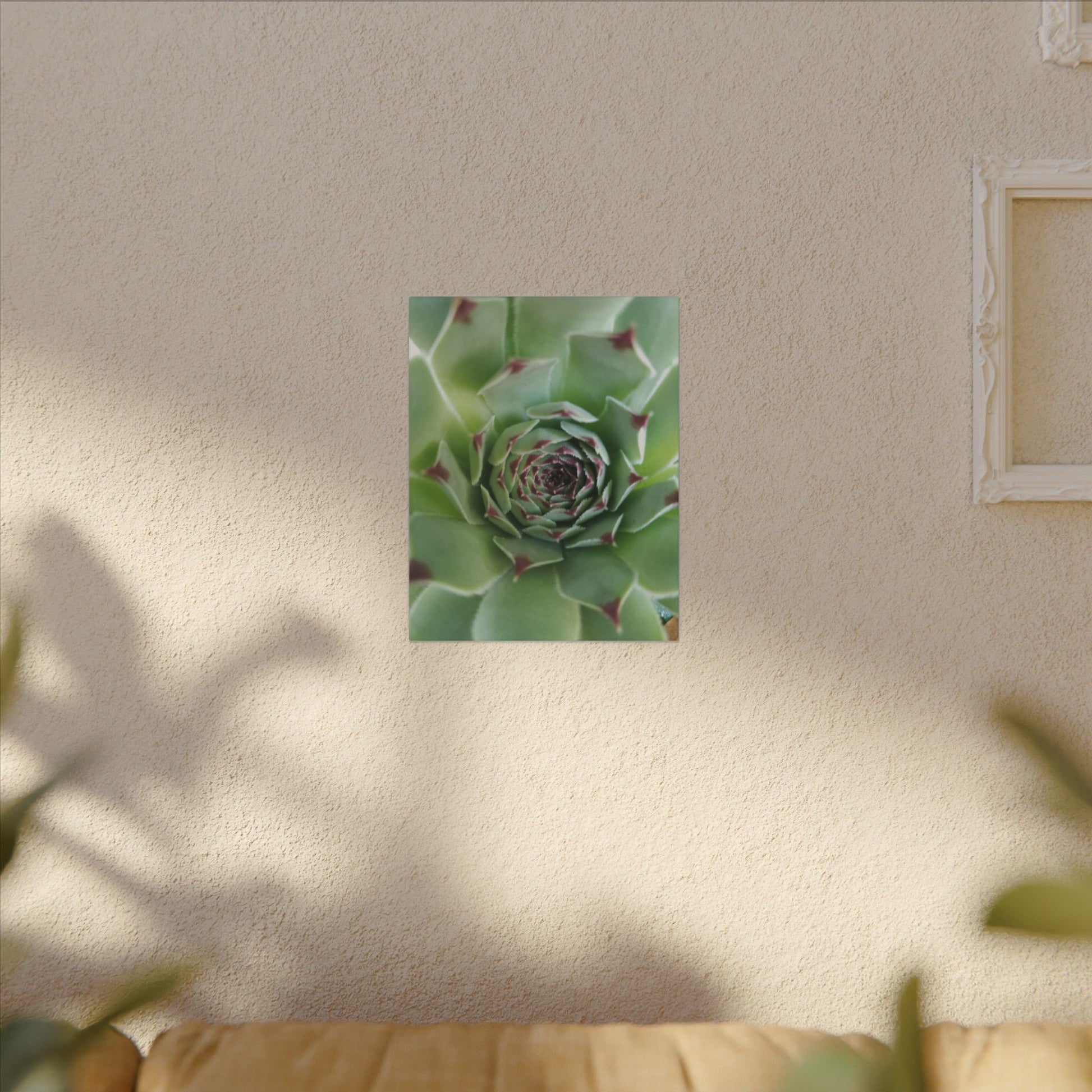 cactus style succulent art on canvas