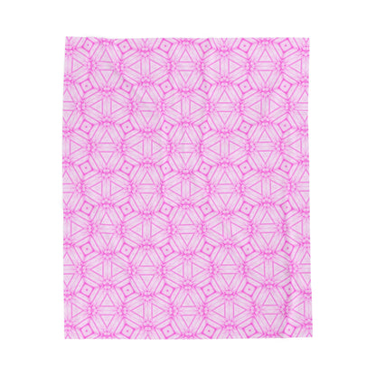 Cherry Blossom Patchwork Velveteen Plush Blanket – Pink Cozy Sakura Floral Throw,Japanese Cherry Blossom Soft Throw