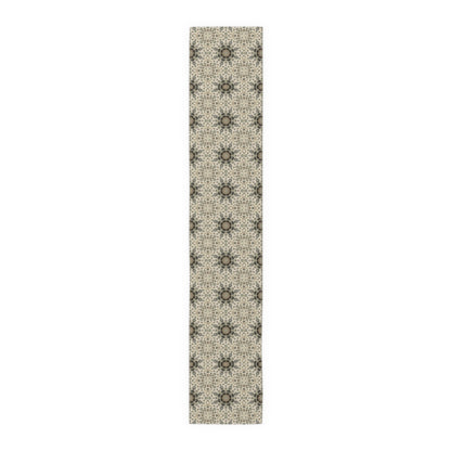 Desert Suns Table Runner – Boho Cotton Dining Decor, Southwestern Sunburst Centerpiece