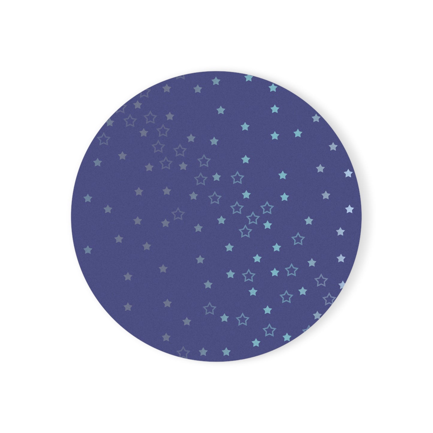 Blue Starfall Coaster – Celestial Blue Star Drink Coaster, Night Sky Galaxy-Inspired Table Accessory