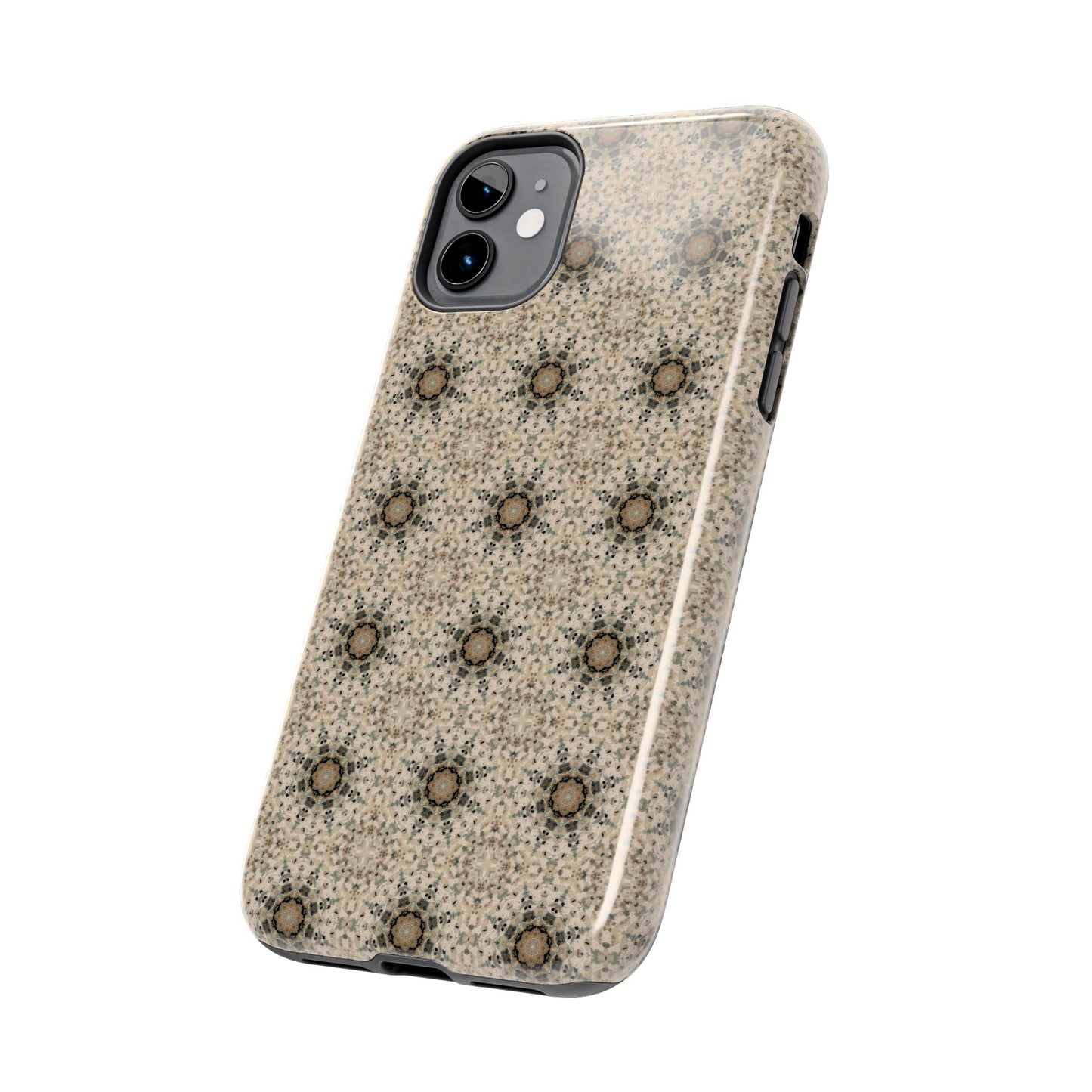Desert Suns Phone Case – Boho Neutral Sun Pattern, Beige Aesthetic Protective Case for iPhone & Android