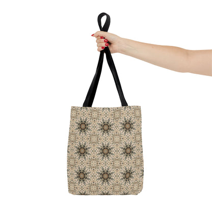 Desert Suns Tote Bag – Boho Desert Sun Pattern, Southwestern Earth-Tone Minimalist Carryall