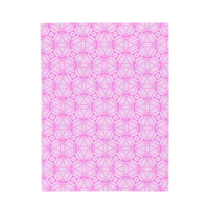 Cherry Blossom Patchwork Velveteen Plush Blanket – Pink Cozy Sakura Floral Throw,Japanese Cherry Blossom Soft Throw