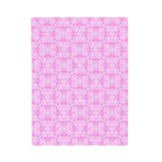 Cherry Blossom Patchwork Velveteen Plush Blanket – Pink Cozy Sakura Floral Throw,Japanese Cherry Blossom Soft Throw